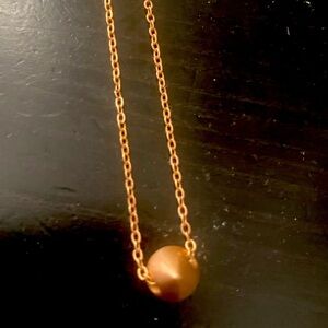 Eddie Borgo pyramid rose gold necklace